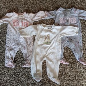 3 Month Girl Sleeper Lot of 3